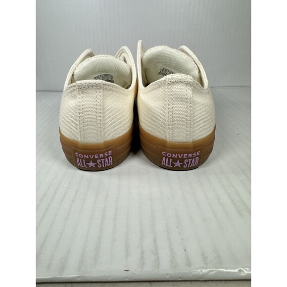 Sz 10.5 Converse Chuck Taylor All Star Heavy Canvas Shoe White Egret Gum A10512C - Picture 5 of 8